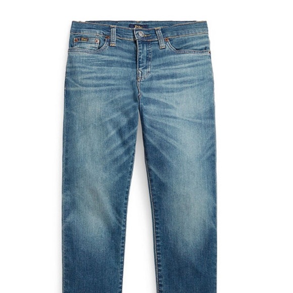 Polo by Ralph Lauren Blue Straight-Leg Jeans with Natural Fading - Picture 1 of 3